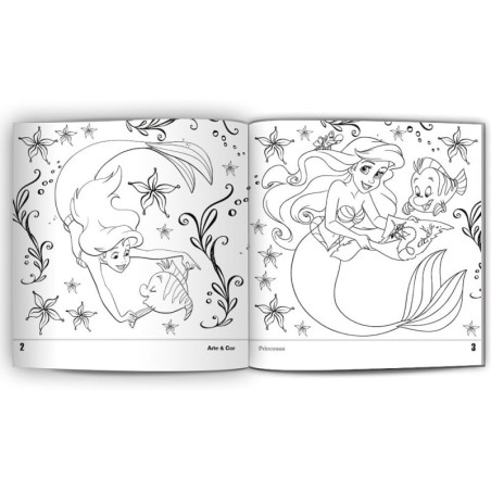 Livro De Colorir Arte E Cor Disney Princesas 36 Páginas