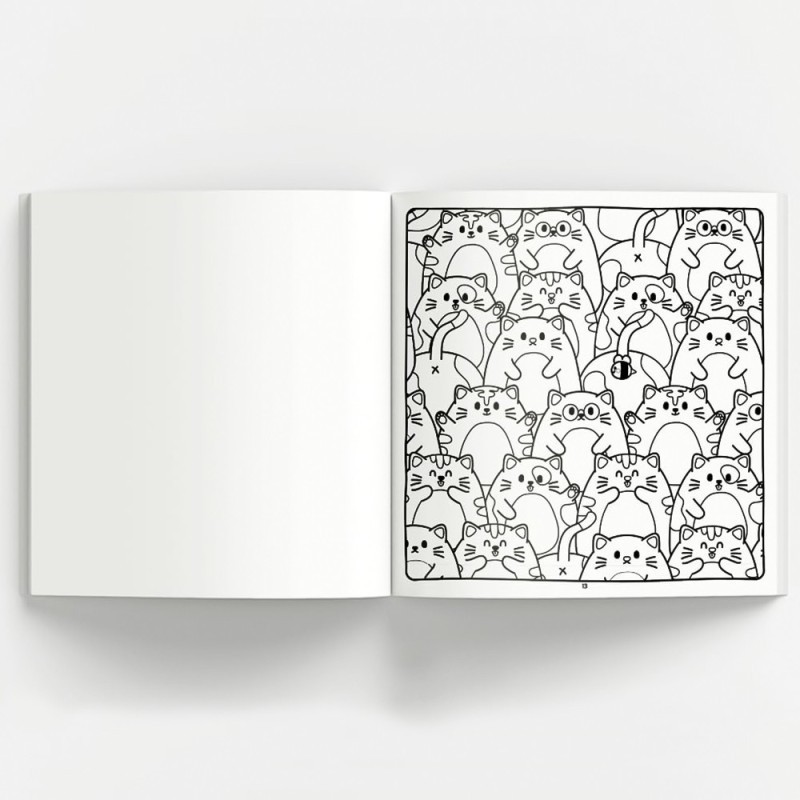 Livro De Colorir Cute E Cute Para Adultos Ursinho