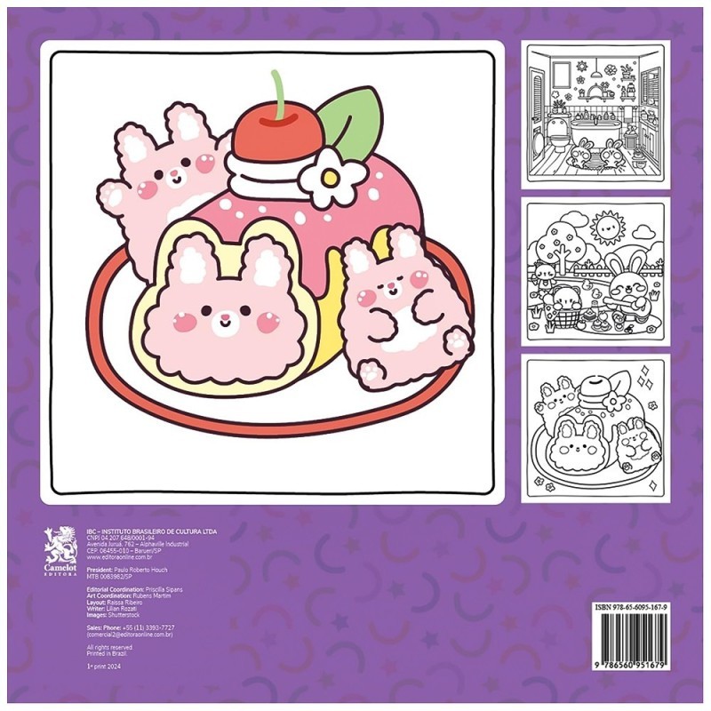 Livro De Colorir Cute E Cute Para Adultos Leãozinho