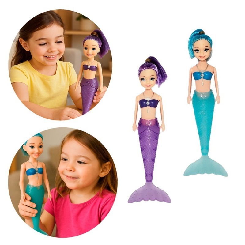Boneca Sereia Infantil Daughter Of The Sea Com Luz