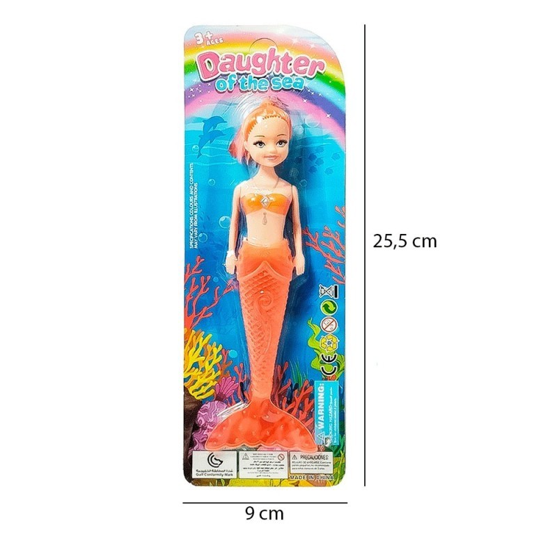 Boneca Sereia Infantil Daughter Of The Sea Com Luz