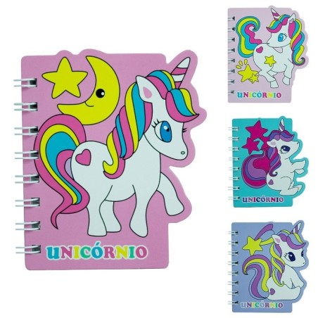 Mini Bloco De Anotações Unicórnio 120 Páginas