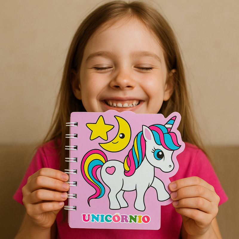 Mini Bloco De Anotações Unicórnio 120 Páginas