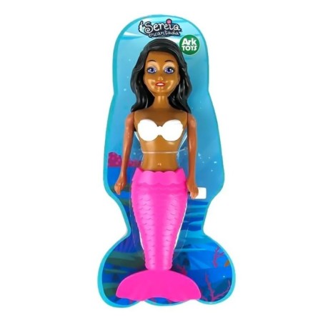 Boneca Sereia Encantada Para Banho Movida A Corda