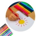 Canetinhas Hidrográficas Plus Escolar Com 12 Cores