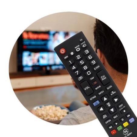 Controle Remoto Compatível Com TV LG 17 x 4,5cm
