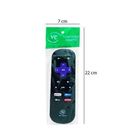 Controle Remoto Compatível Com Receptor Roku 14 x 4cm