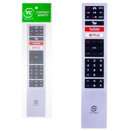 Controle Remoto Compatível Com TV AOC 20 x 4cm