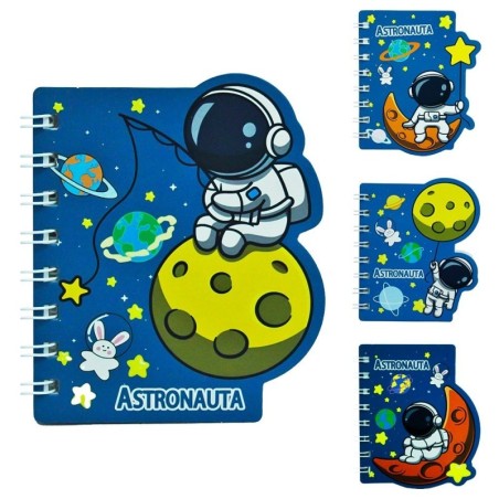 Mini Bloco De Anotações Astronauta 120 Páginas