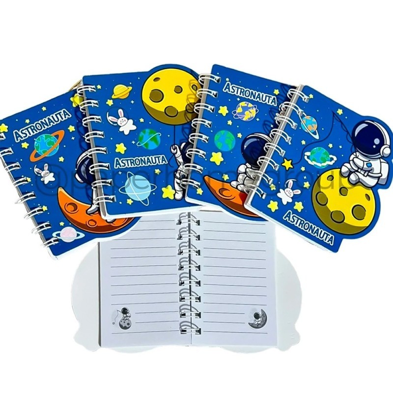 Mini Bloco De Anotações Astronauta 120 Páginas