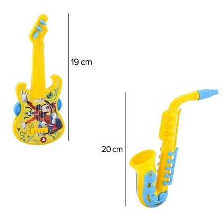 Kit 2 Mini Instrumentos Musicais Infantil Mickey