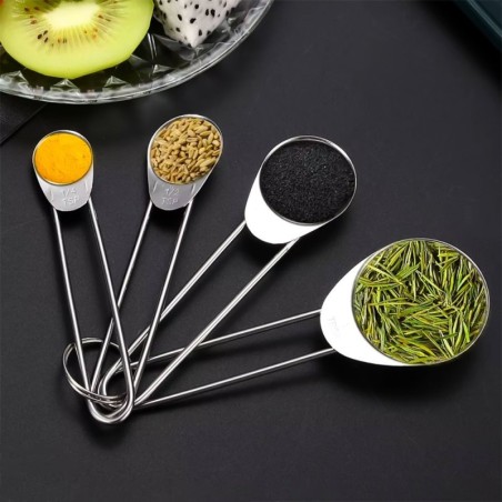 Conjunto De Colher Medidora Com 4 Unidades Na Cartela