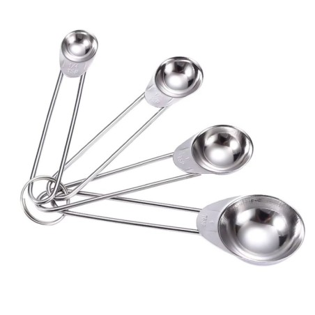 Conjunto De Colher Medidora Com 4 Unidades Na Cartela