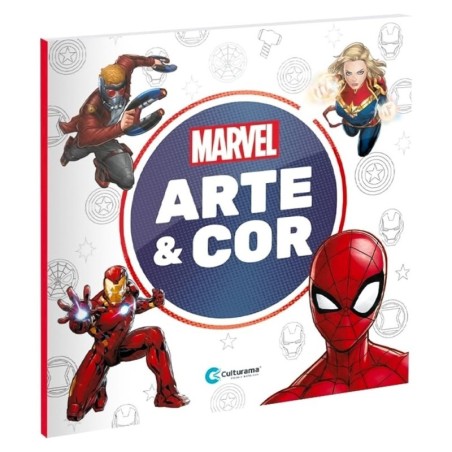 Livro De Colorir Arte E Cor Marvel Vingadores 36 Páginas