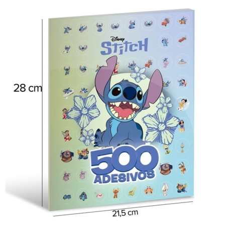 Livro De Colorir Lilo E Stitch 36 Páginas Com 500 Adesivos