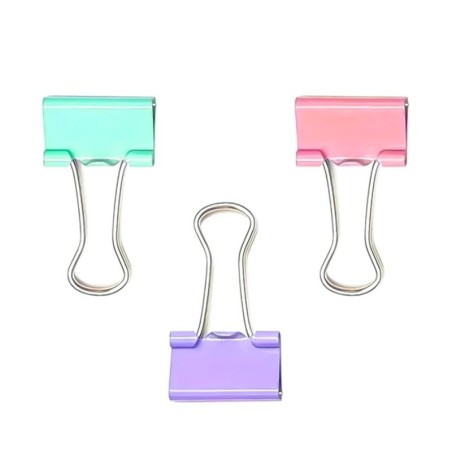 Prendedor De Papel Pequeno De Metal Com 4 Peças