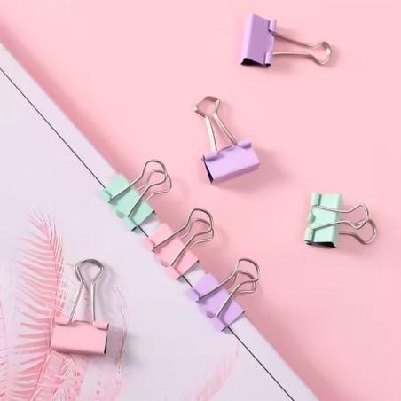 Prendedor De Papel Pequeno De Metal Com 4 Peças