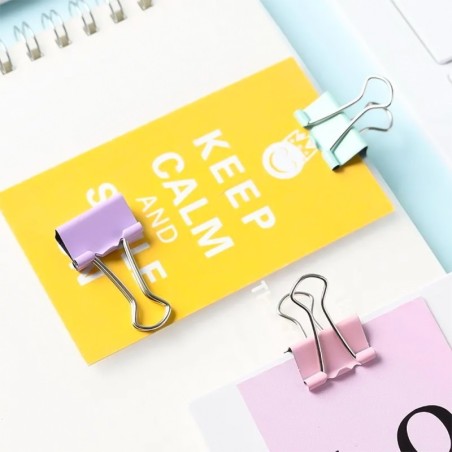 Prendedor De Papel Pequeno De Metal Com 4 Peças