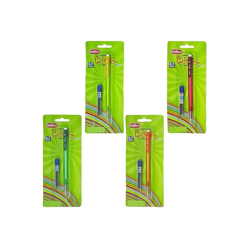 Lapiseira 0.7mm Escolar Bitz Colors Com 1 Tubo De Grafite