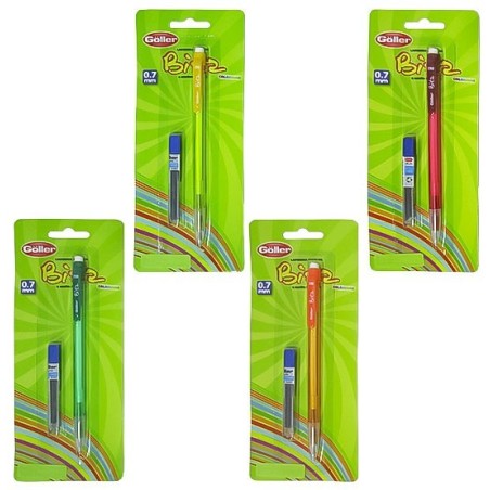 Lapiseira 0.7mm Escolar Bitz Colors Com 1 Tubo De Grafite