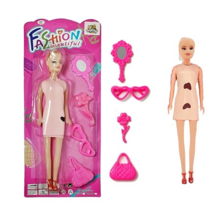 Boneca Fashion Beautiful Com Acessórios Brinquedo Infantil