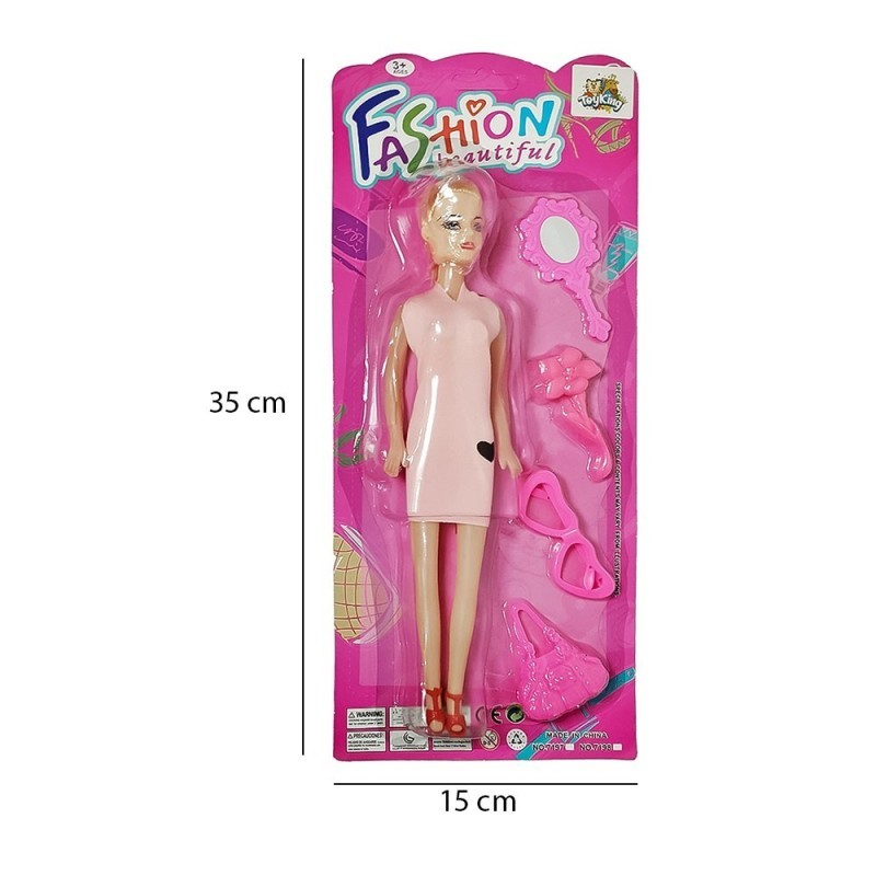 Boneca Fashion Beautiful Com Acessórios Brinquedo Infantil