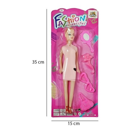 Boneca Fashion Beautiful Com Acessórios Brinquedo Infantil