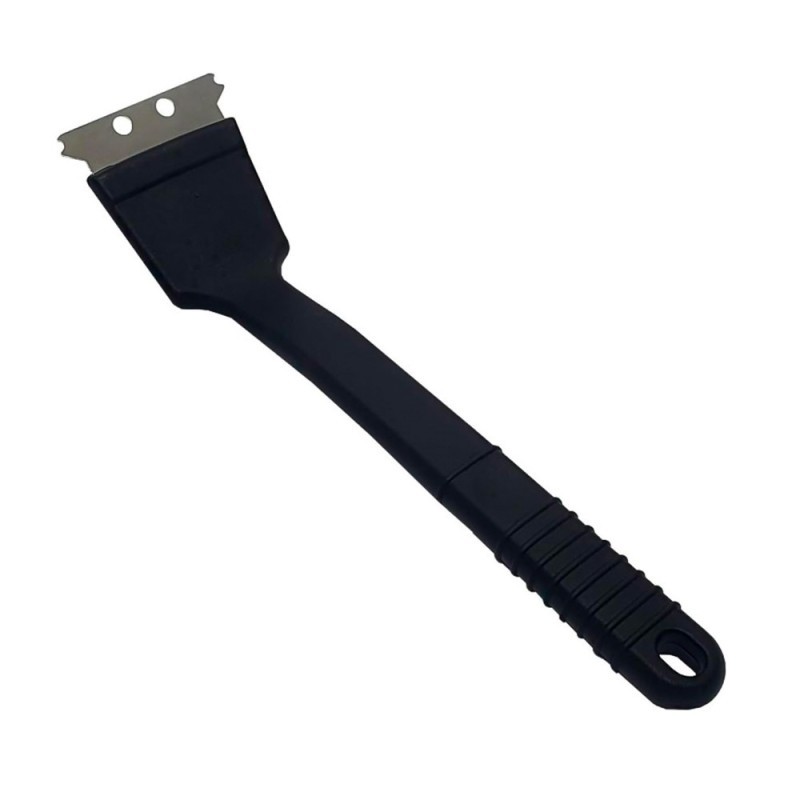 Escova De Aço Limpa Grelha 18" Com Raspador