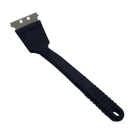 Escova De Aço Limpa Grelha 18" Com Raspador