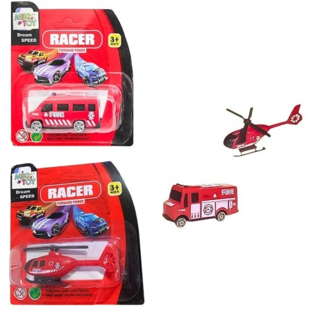 Mini Veículos De Bombeiro Carrinho E Helicóptero Infantil