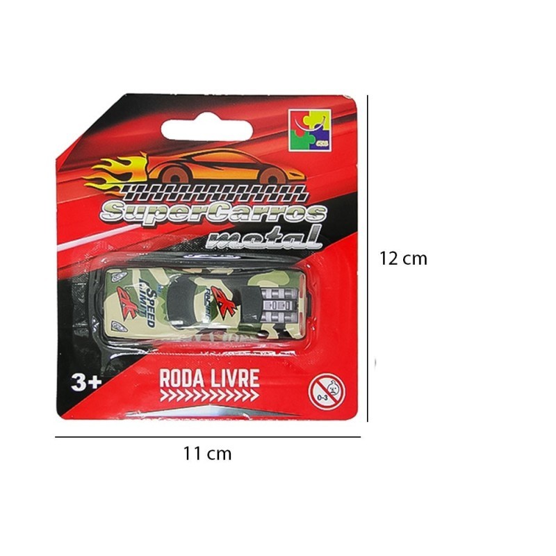 Mini Carrinho De Metal Sortido Roda Livre Super Carros