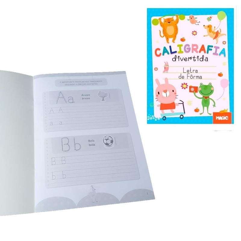 Livro Caligrafia Divertida Treina Letra De Forma