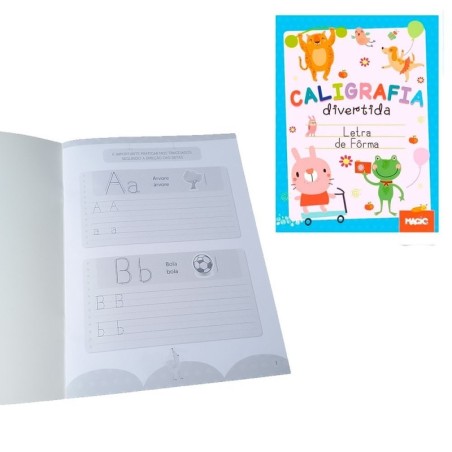 Livro Caligrafia Divertida Treina Letra De Forma