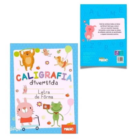 Livro Caligrafia Divertida Treina Letra De Forma