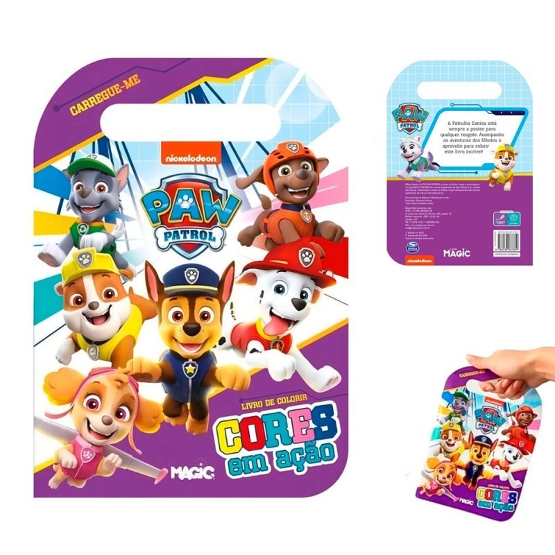 Livro De Colorir Patrulha Canina Carregue Me