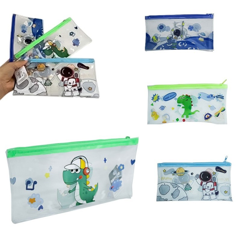 Estojo Necessaire Retangular De PVC Porta Objetos 11cm x 22cm