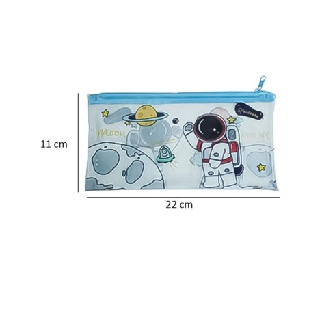 Estojo Necessaire Retangular De PVC Porta Objetos 11cm x 22cm