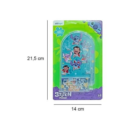 Brinquedo 2 Em 1 Pinball Com Labirinto Stitch Infantil