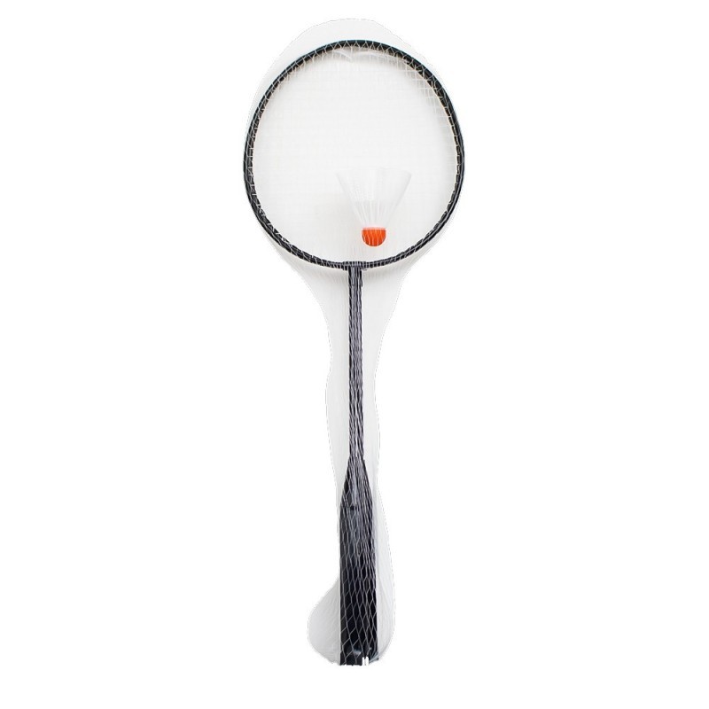 Kit Badminton De Aço Carbono 60cm Com Petecas