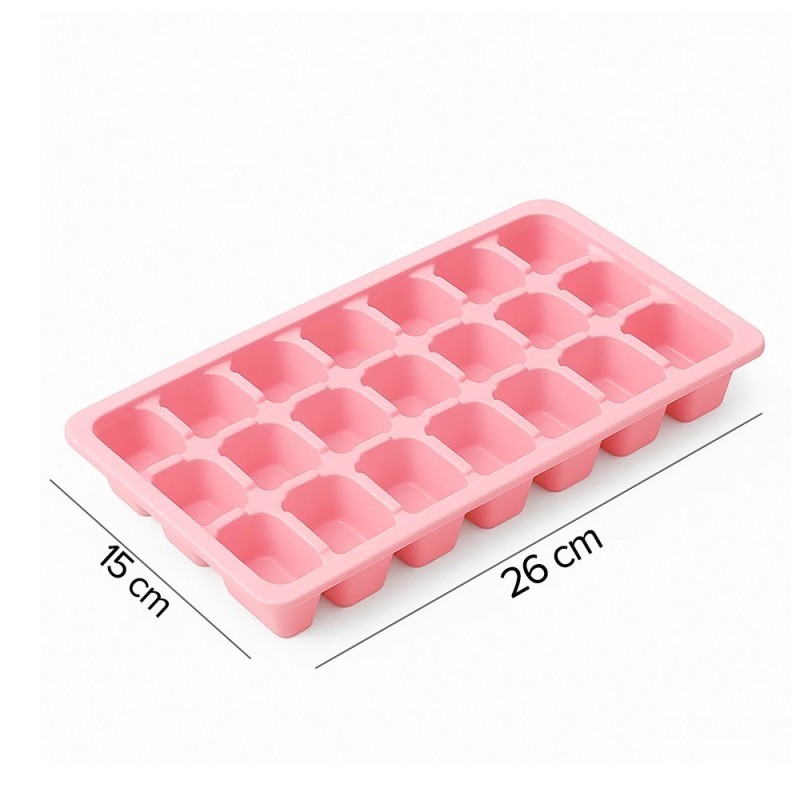 Forma Para Gelo 26cm De Plástico Colorido