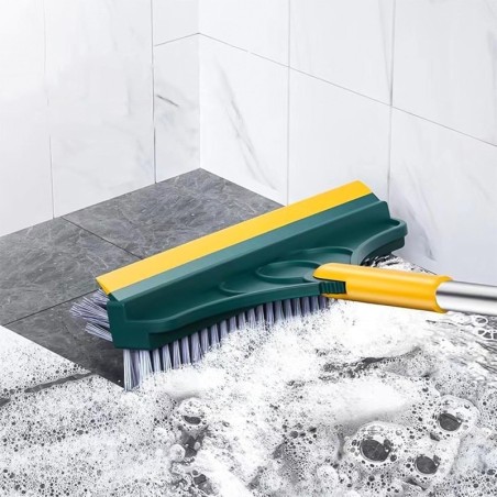 Vassoura Rodo De Canto Com Cabo Inox 110cm