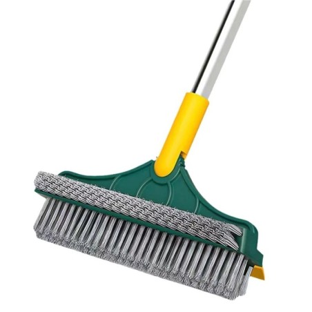 Vassoura Rodo De Canto Com Cabo Inox 110cm