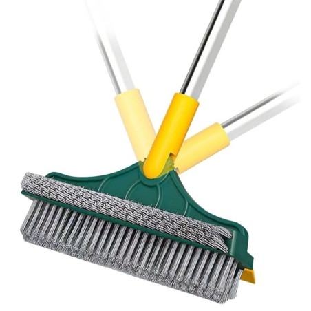 Vassoura Rodo De Canto Com Cabo Inox 110cm