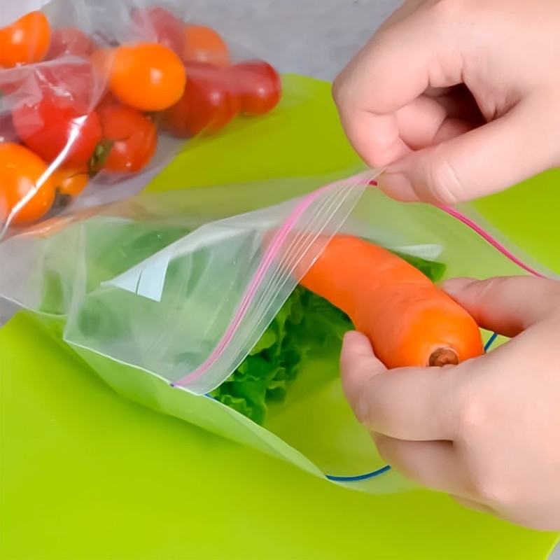 Saco De PVC Hermético Para Mantimentos Reutilizável 15 Peças
