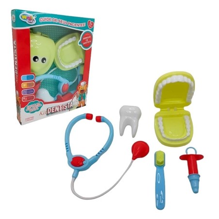 Kit Mini Profissões Dentista Infantil Com Acessórios 5 Peças