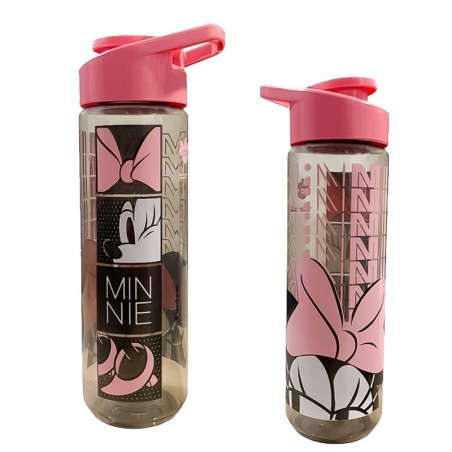 Garrafa Squeeze Minnie 700ml Tampa Abre E Fecha