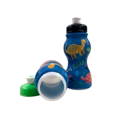 Garrafa Squeeze Sleeve Infantil Dinossauros 250ml