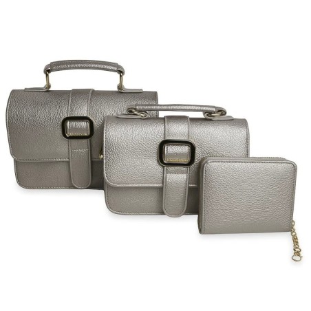 Conjunto De 2 Bolsas Femininas Estruturadas Com Carteira