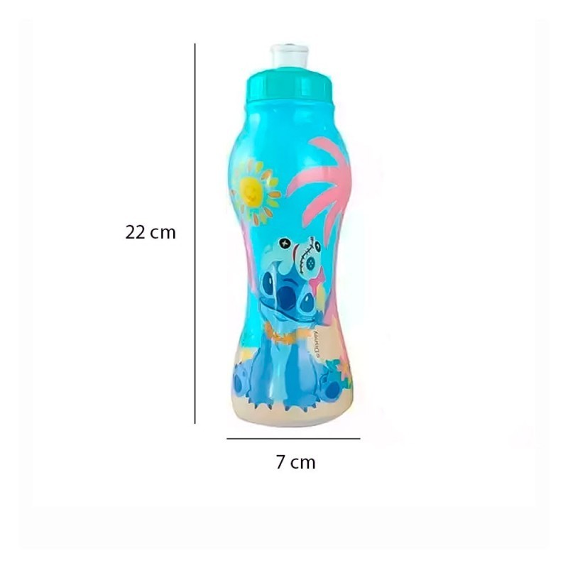 Garrafa Squeeze Sleeve Stitch Em Plástico 450ml