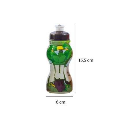 Mini Garrafa Squeeze Sleeve Marvel Heróis 250ml